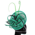 Wholesale sinamay fascinator hats for ladies feather trim hat fas classic style